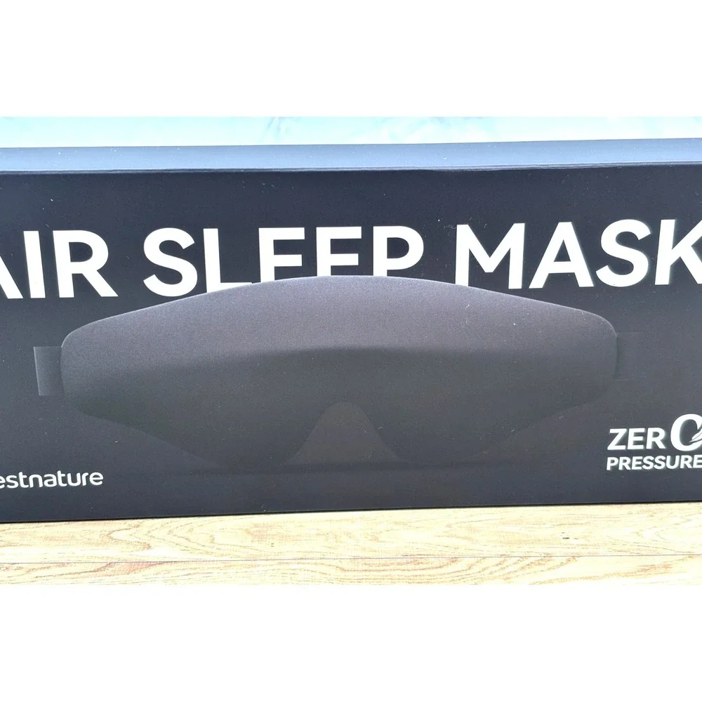 RESTNATURE 3D Contoured Adjustable Blackout AIR EYE MASK Sleep Zero Pressure NEW